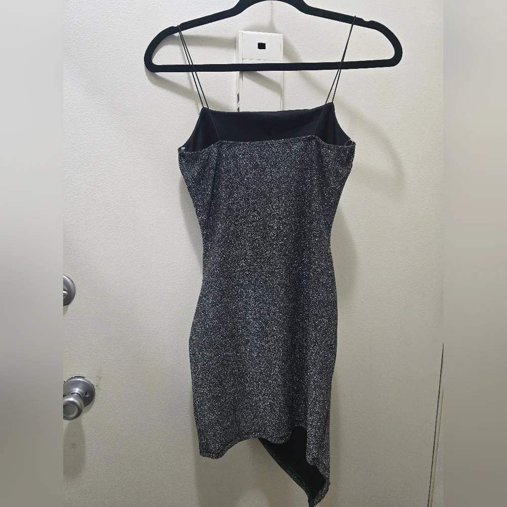 Asymmetrical Black Dress - Picture 4 of 14
